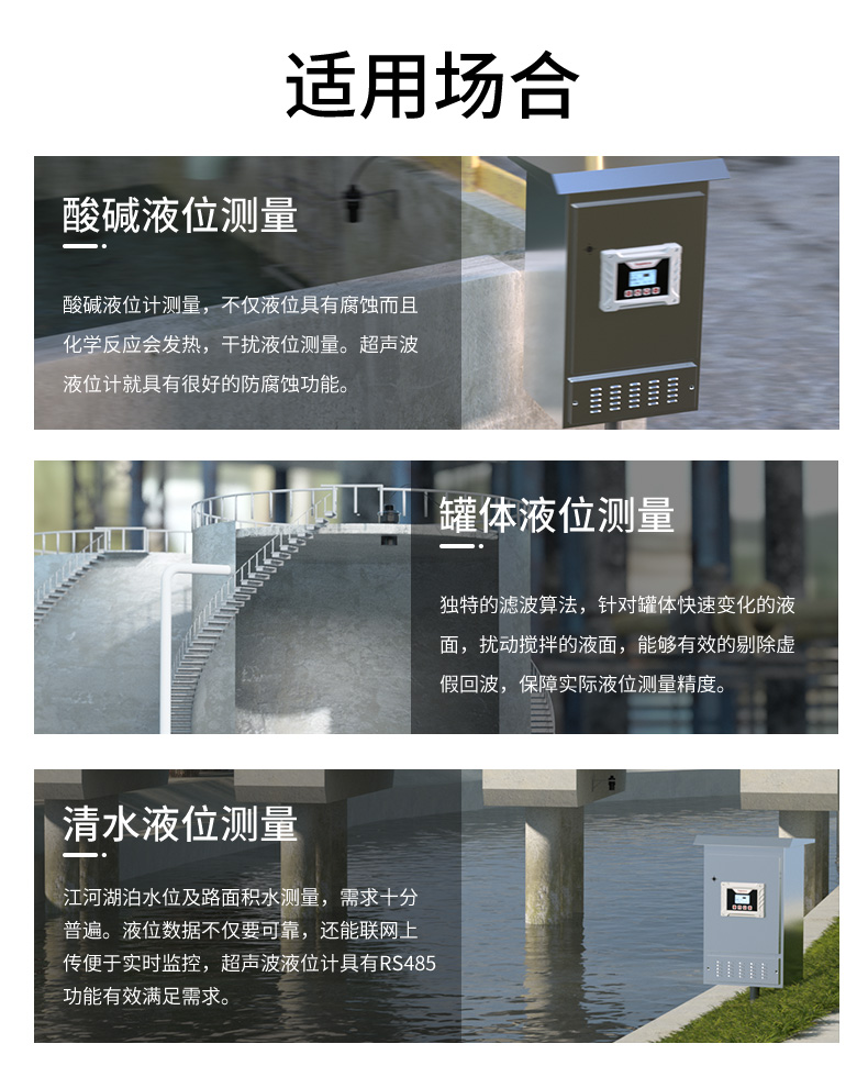 超聲波液位計使用場合